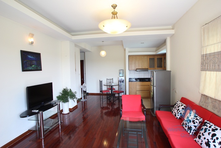 Nice view one bedroom apartment for rent on Au Co street, Tay Ho, Hanoi